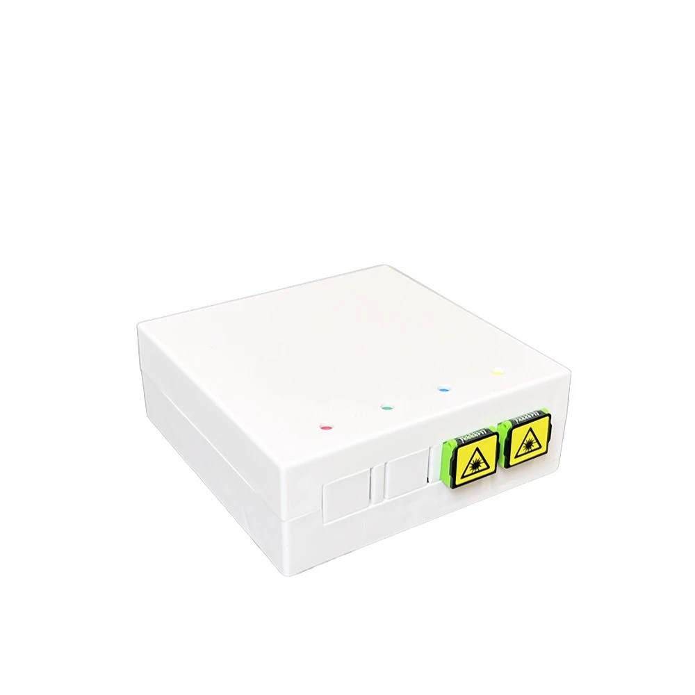 EU Standard 80x80mm FTTH Fiber Optic Wall Outlet Box factory