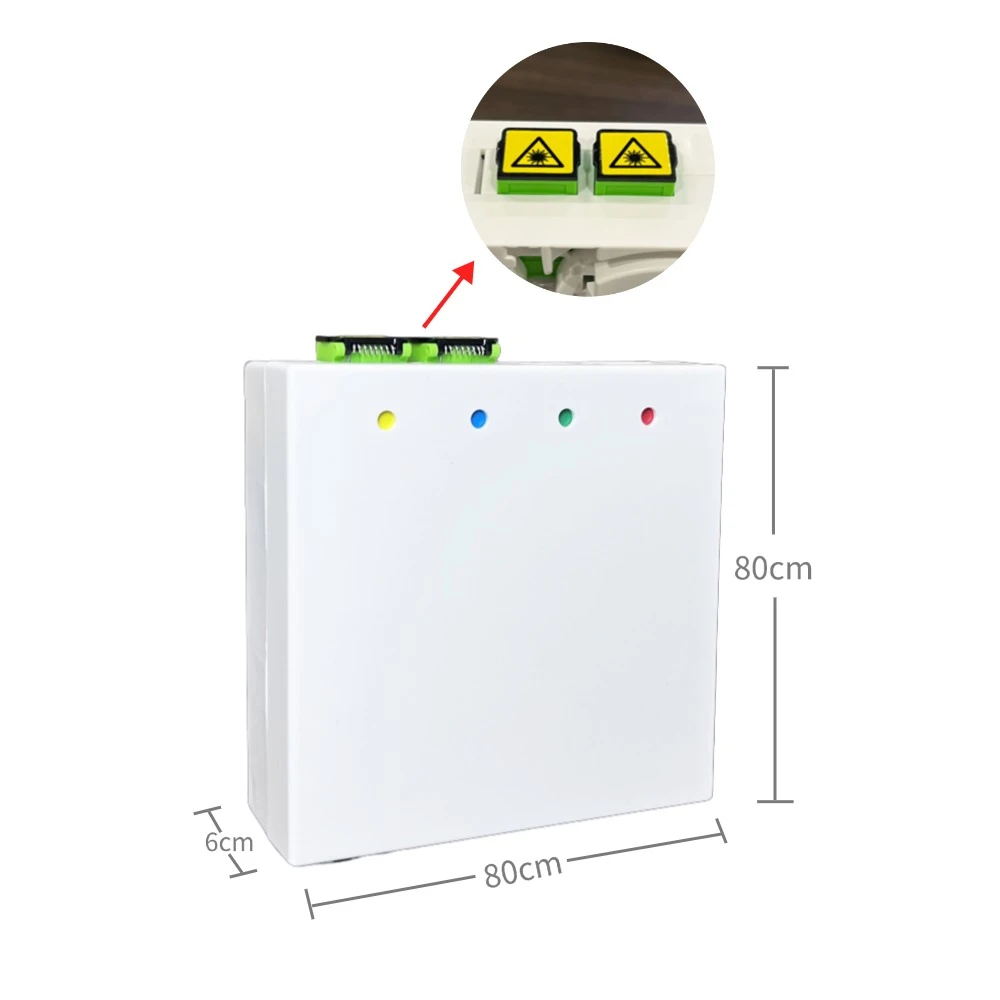 EU Standard 80x80mm FTTH Fiber Optic Wall Outlet Box