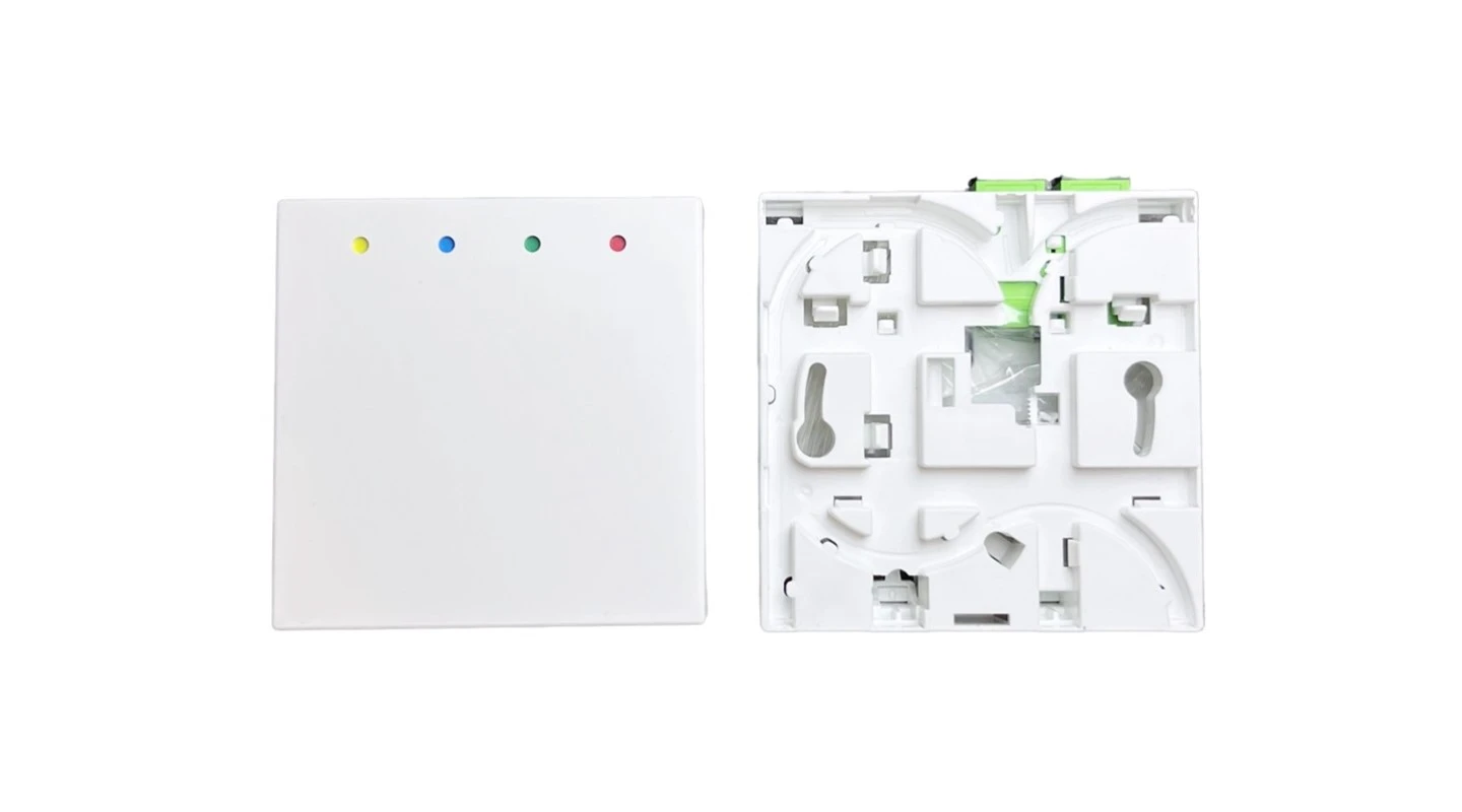 EU Standard 80x80mm FTTH Fiber Optic Wall Outlet Box high quality